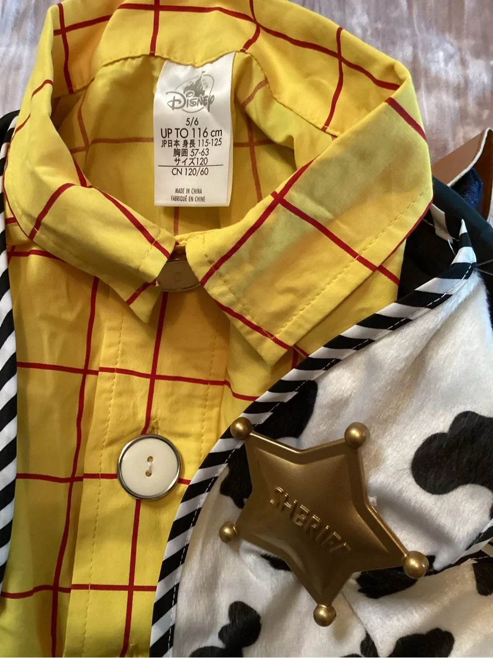 Disney Toy Story Woody Cowboy Costume with Red Bandana and Blue Pants